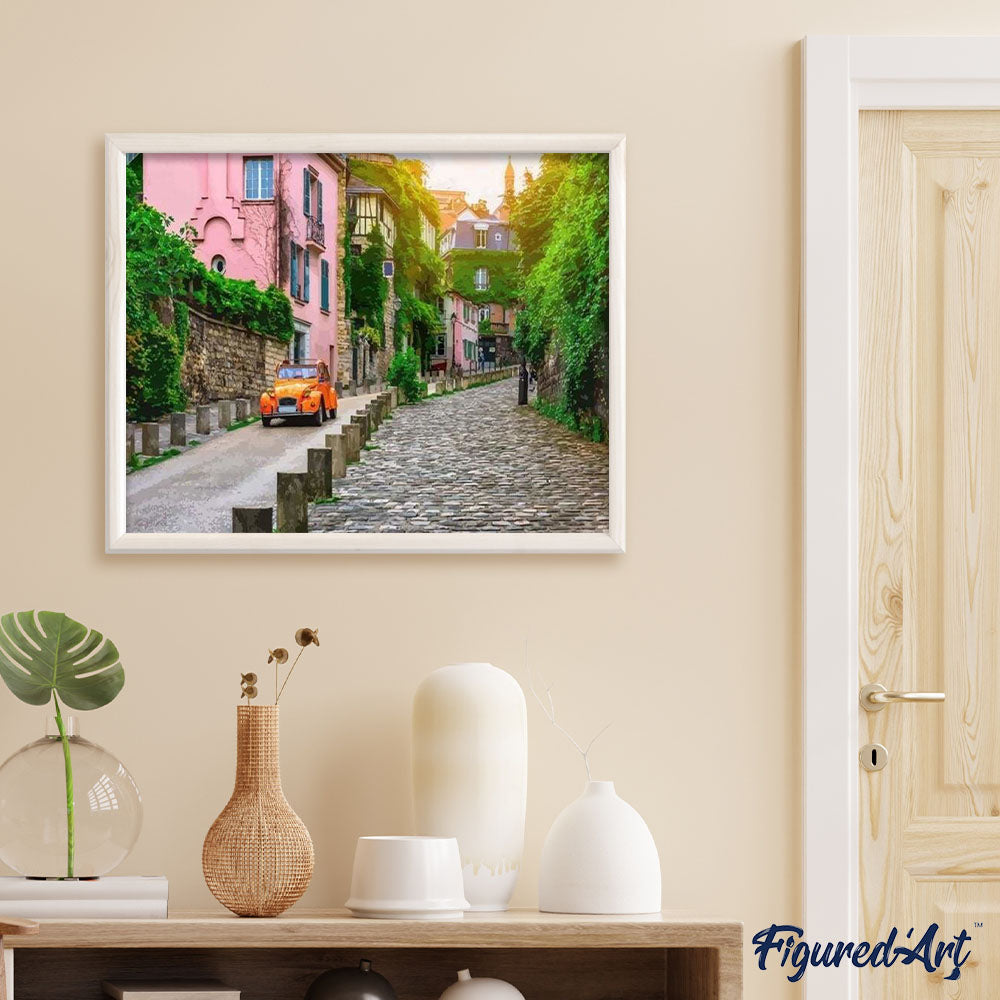 paint by numbers | Houses and car | advanced cities | FiguredArt