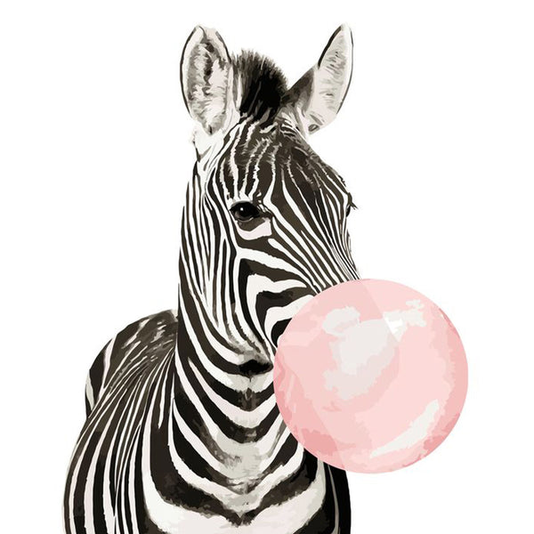 paint by numbers | Zebra Bubble | animals easy zebras | FiguredArt