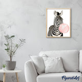 paint by numbers | Zebra Bubble | animals easy zebras | FiguredArt