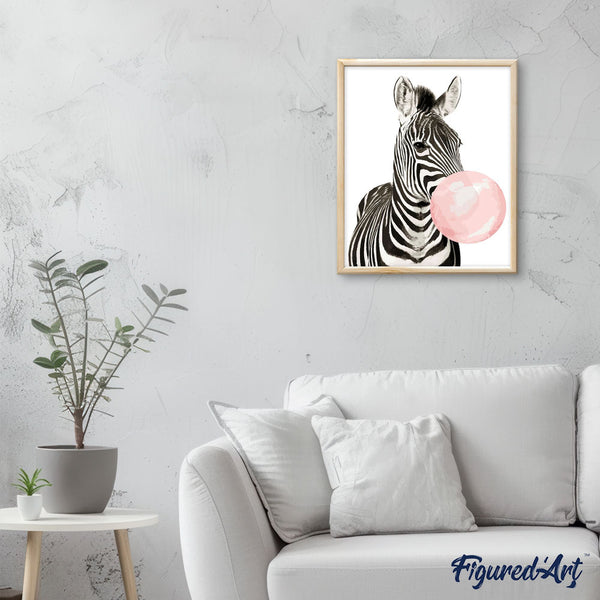 paint by numbers | Zebra Bubble | animals easy zebras | FiguredArt