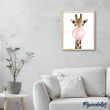 Load image into Gallery viewer, paint by numbers | Giraffe Bubble | animals easy giraffes | FiguredArt