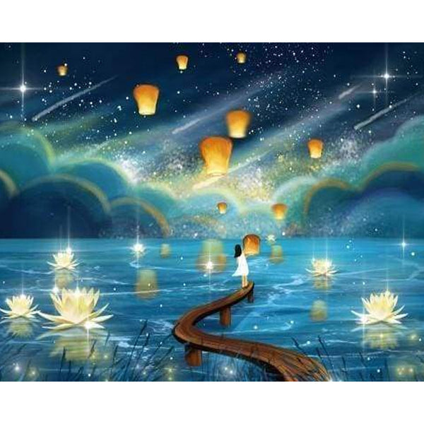 paint by numbers | Night Lights | advanced landscapes | FiguredArt