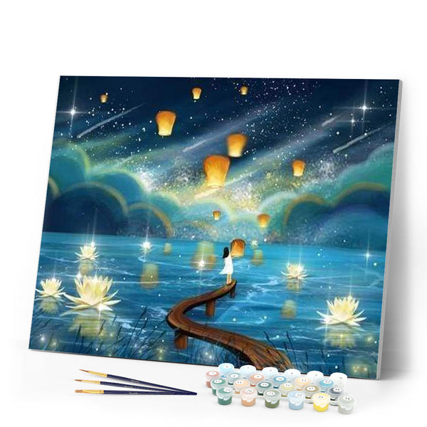 paint by numbers | Night Lights | advanced landscapes | FiguredArt