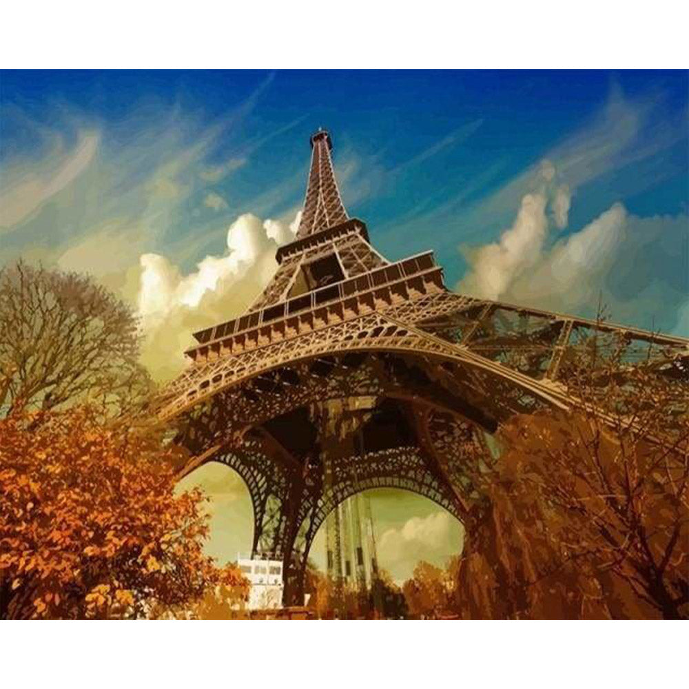 paint by numbers | Eiffel Tower in Fall | advanced cities | FiguredArt
