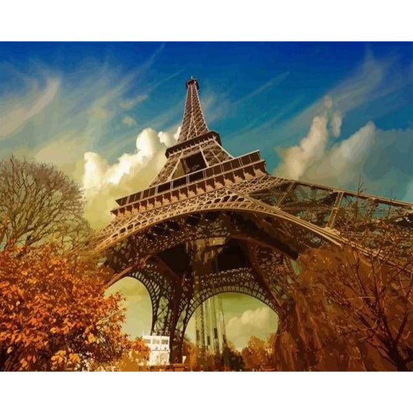 paint by numbers | Eiffel Tower in Fall | advanced cities | FiguredArt