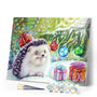 paint by numbers | Christmas Hedgehog | advanced animals christmas hedgehogs | FiguredArt