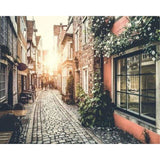 paint by numbers | Old Town Sunset | advanced cities | FiguredArt