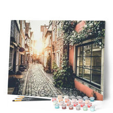 Load image into Gallery viewer, paint by numbers | Old Town Sunset | advanced cities | FiguredArt