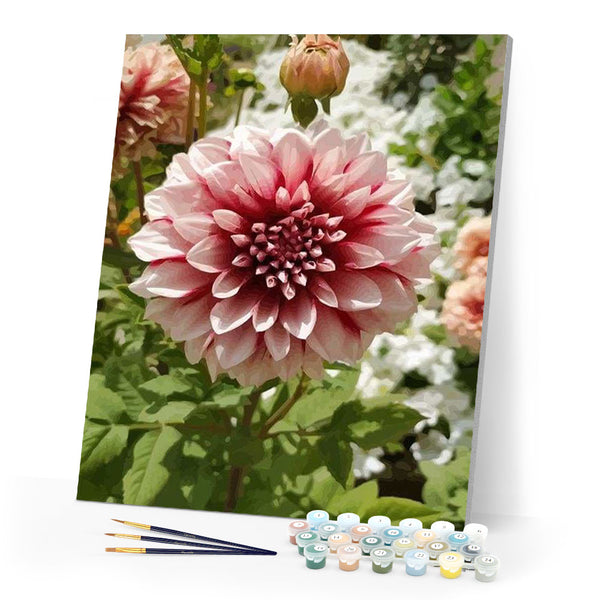 paint by numbers | Dahlia Flower | advanced flowers | FiguredArt