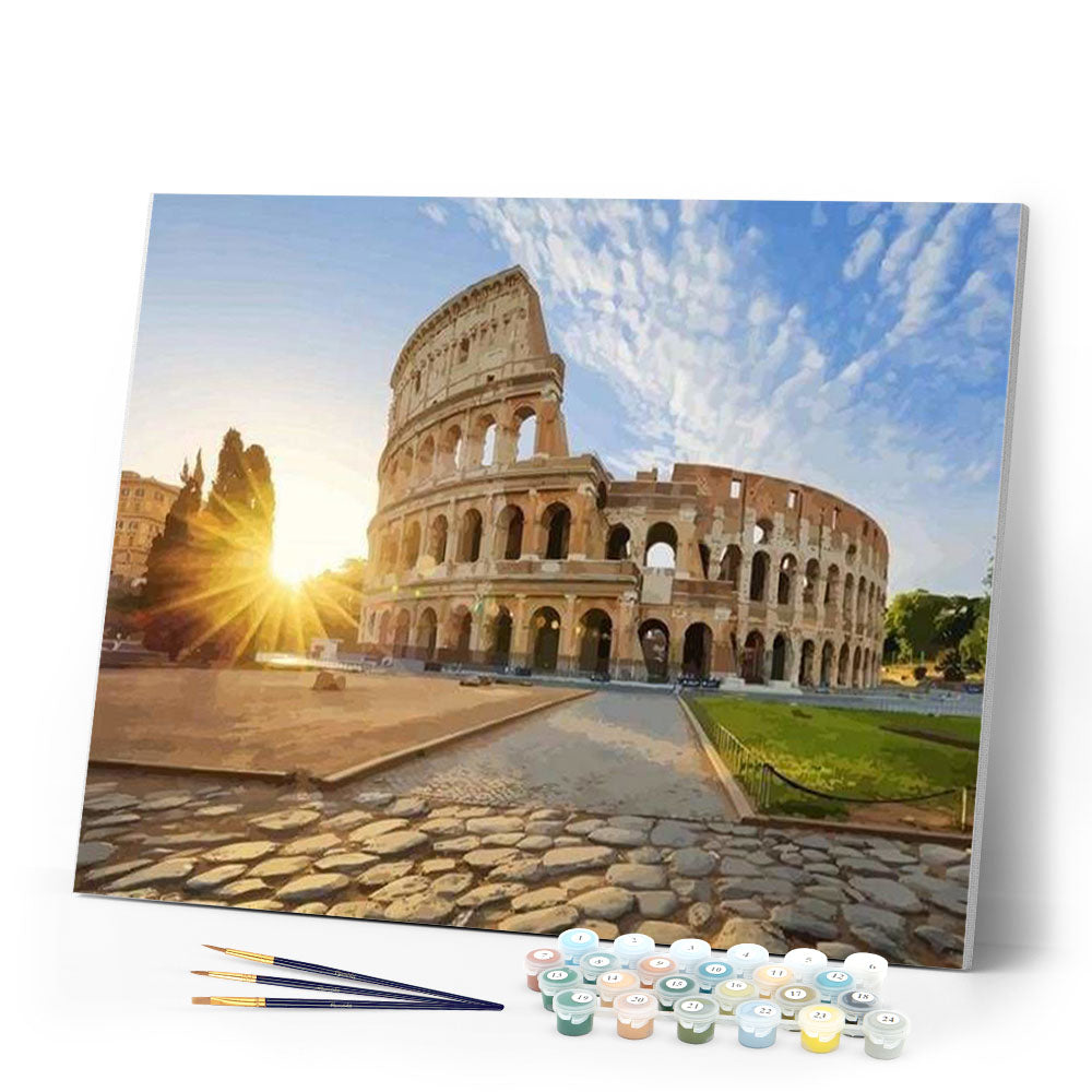 paint by numbers | Roman Amphitheater | advanced cities | FiguredArt