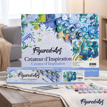 Load image into Gallery viewer, paint by numbers | Blue flowers | easy flowers | FiguredArt