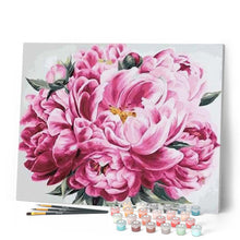 Load image into Gallery viewer, paint by numbers | Pink Peony | flowers intermediate | FiguredArt