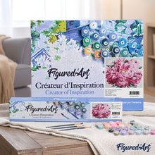 Load image into Gallery viewer, paint by numbers | Pink Peony | flowers intermediate | FiguredArt