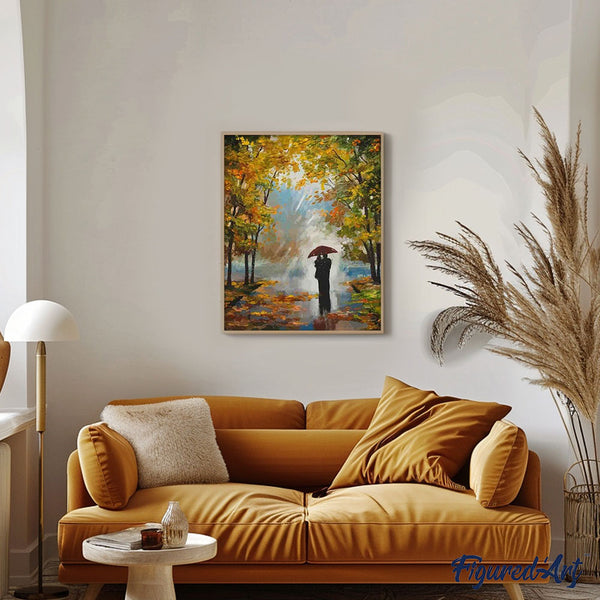 paint by numbers | Couple in the woods | advanced landscapes romance | FiguredArt