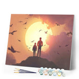 paint by numbers | Father And Son On Top | intermediate landscapes | FiguredArt