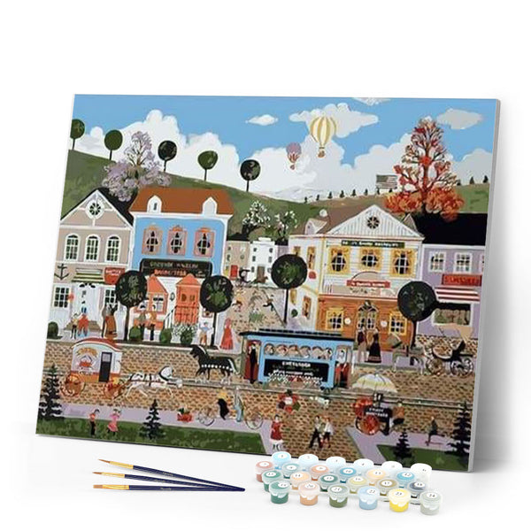 paint by numbers | Happy Street | advanced cities | FiguredArt