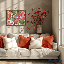 Load image into Gallery viewer, paint by numbers | Birds on Railings | animals birds flowers intermediate | FiguredArt