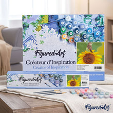 Load image into Gallery viewer, paint by numbers | Sunflower and Bird | animals birds flowers intermediate | FiguredArt