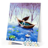 paint by numbers | Little Paper Boat | intermediate ships and boats | FiguredArt