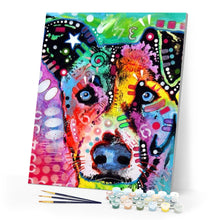 Load image into Gallery viewer, paint by numbers | Dog Fashion Color | advanced animals dogs Pop Art | FiguredArt