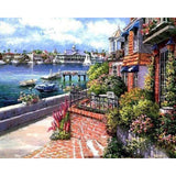paint by numbers | Near the Port | advanced landscapes | FiguredArt
