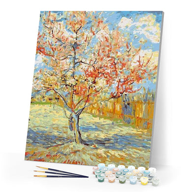 paint by numbers | Van Gogh The Pink Peach Tree | advanced famous paintings van gogh | FiguredArt