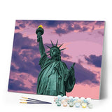 paint by numbers | Statue of Liberty at Dawn | cities intermediate | FiguredArt