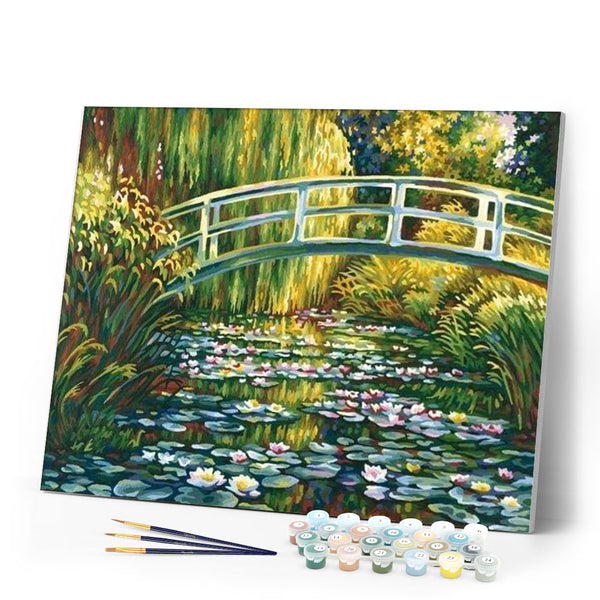 paint by numbers | Water Lily Pond | advanced landscapes | FiguredArt