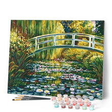 Load image into Gallery viewer, paint by numbers | Water Lily Pond | advanced landscapes | FiguredArt