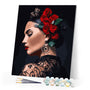 paint by numbers | Spanish pretty woman | intermediate portrait | FiguredArt