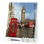 paint by numbers | Red telephone box in London | cities easy | FiguredArt