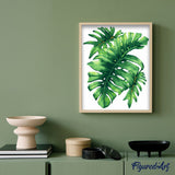 paint by numbers | Green Leaf | easy flowers new arrivals | FiguredArt