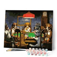 Load image into Gallery viewer, Dogs playing Poker