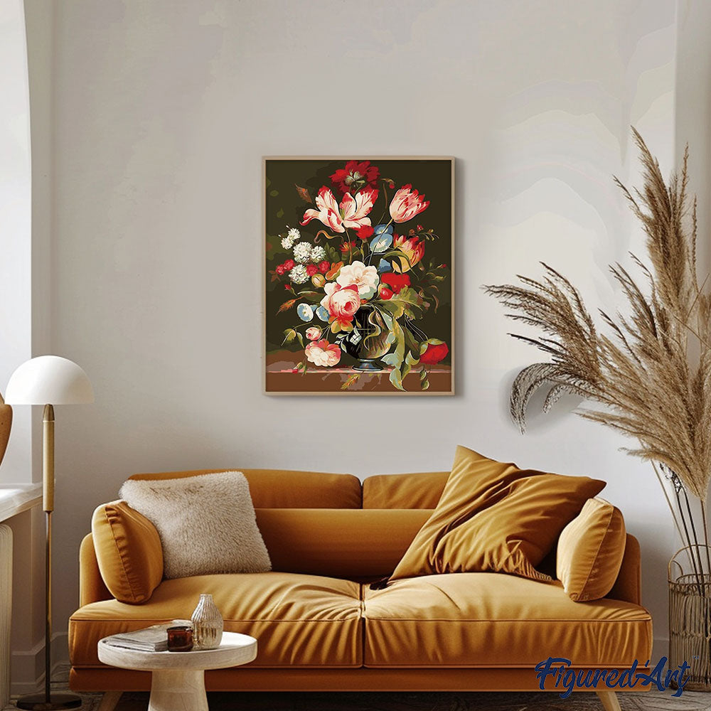 paint by numbers | Magic Flowers | easy flowers new arrivals | FiguredArt