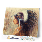 paint by numbers | Indian | intermediate new arrivals portrait | FiguredArt