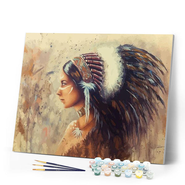 paint by numbers | Indian | intermediate new arrivals portrait | FiguredArt
