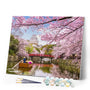 paint by numbers | Cherry Blossom in Japan | advanced flowers landscapes new arrivals | FiguredArt