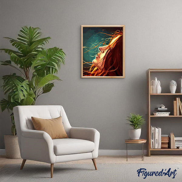paint by numbers | Woman and Sunlight | easy new arrivals portrait | FiguredArt