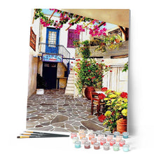 Load image into Gallery viewer, paint by numbers | Patio in Paris | advanced cities landscapes | FiguredArt