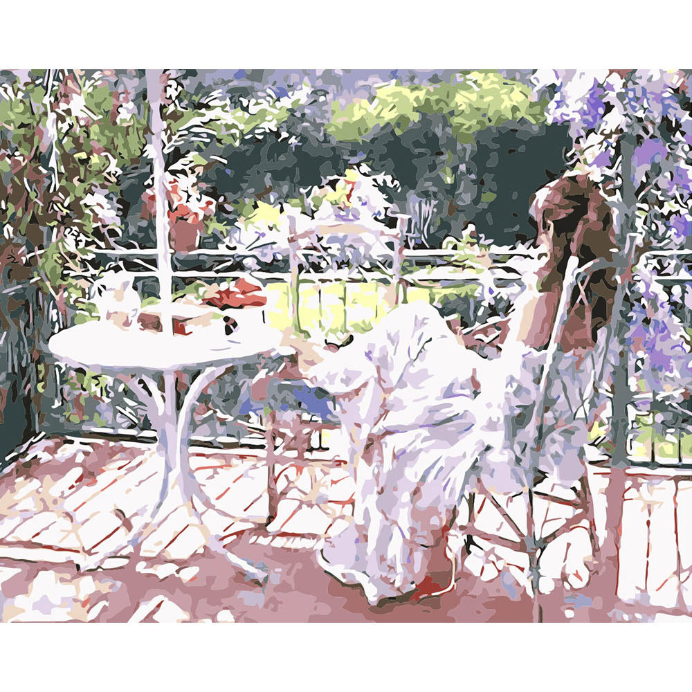 paint by numbers | Rest in the Garden | advanced flowers romance | FiguredArt