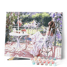 Load image into Gallery viewer, paint by numbers | Rest in the Garden | advanced flowers romance | FiguredArt
