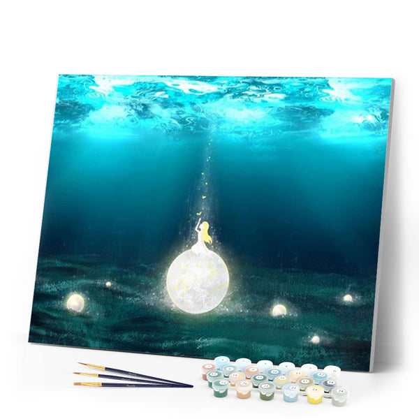 paint by numbers | Lights under the Sea | advanced landscapes new arrivals | FiguredArt