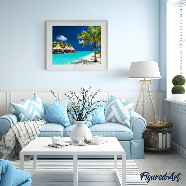 paint by numbers | Holidays in Maldives | advanced landscapes new arrivals | FiguredArt