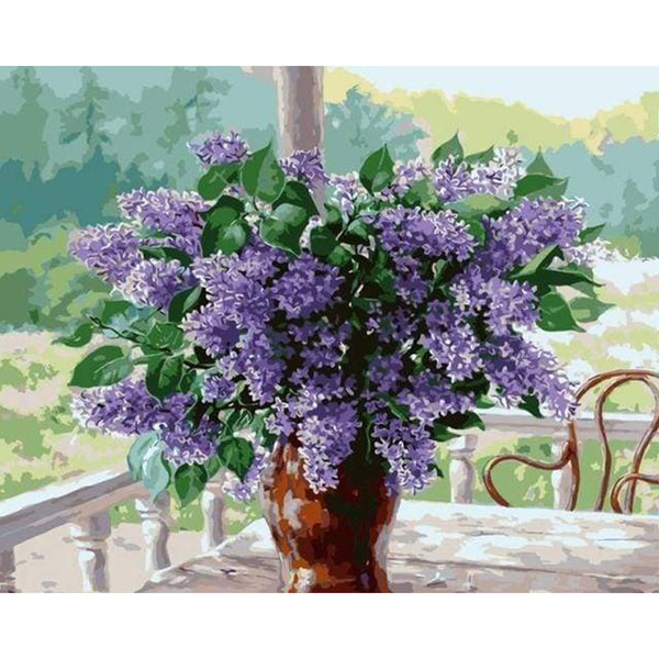 paint by numbers | Lilac | flowers intermediate | FiguredArt