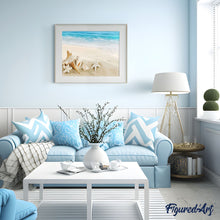 Load image into Gallery viewer, paint by numbers | Shells on the Seaside | intermediate landscapes new arrivals | FiguredArt