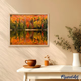 paint by numbers | Lake Reflection in Autumn | advanced landscapes new arrivals | FiguredArt