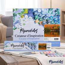 Load image into Gallery viewer, paint by numbers | Lake Reflection in Autumn | advanced landscapes new arrivals | FiguredArt