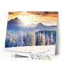 paint by numbers | Forest and Snow | advanced landscapes new arrivals winter | FiguredArt