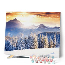 Load image into Gallery viewer, paint by numbers | Forest and Snow | advanced landscapes new arrivals winter | FiguredArt