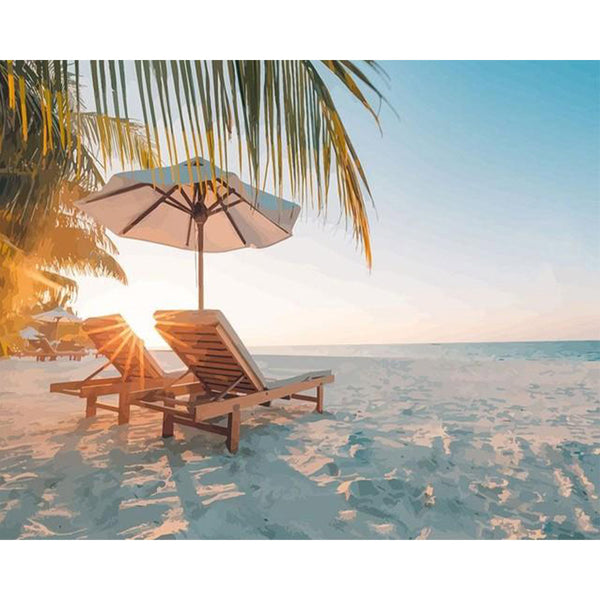 paint by numbers | Tropical Sun | easy landscapes new arrivals | FiguredArt